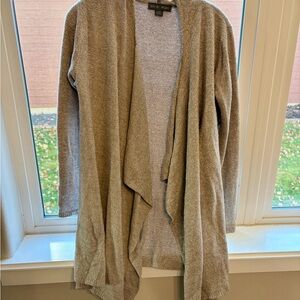 Barefoot Dreams Beige Open Front Cardigan